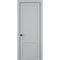 Фото межкомнатной двери керамик FL 5 шеллак серый глухая