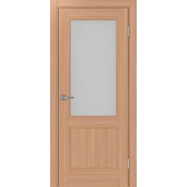 Межкомнатная дверь экошпон Турин Neo 502.21 ясень тёмный со стеклом