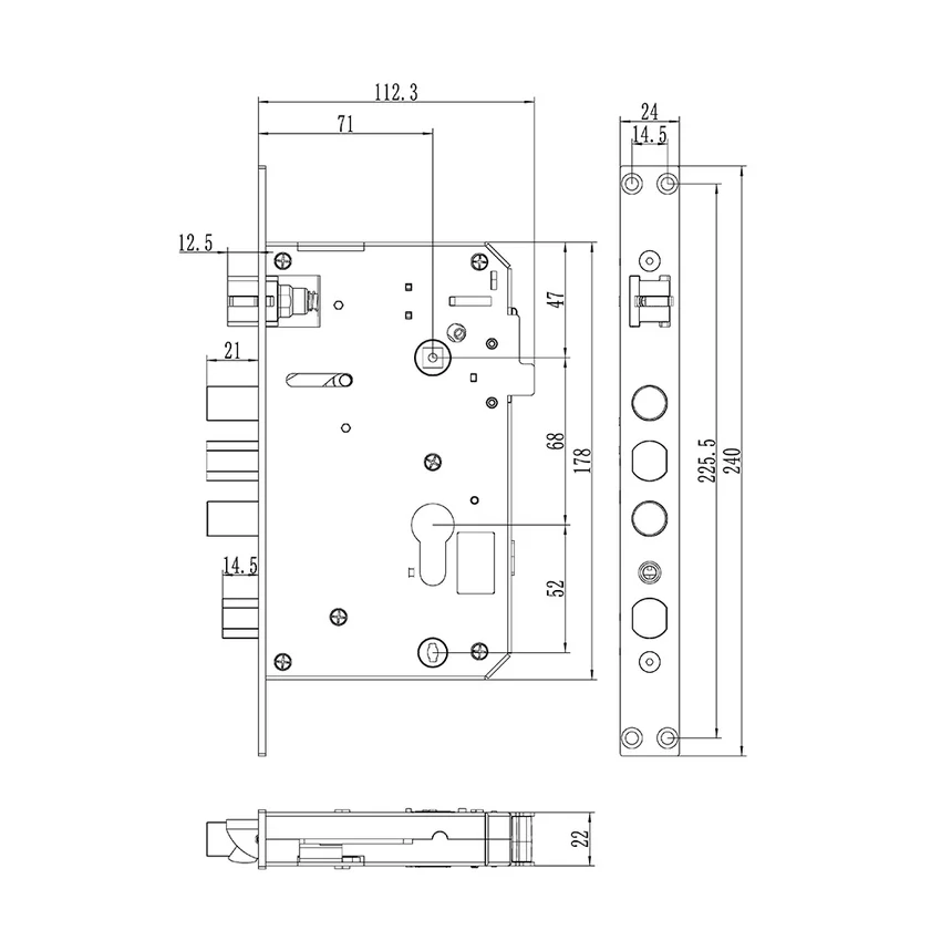 Схема электронного замка Philips EasyKey DDL610-5HBS