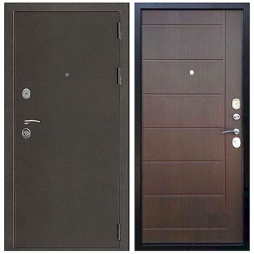 Входная дверь Галеон 2 антик тёмное серебро панель ПВХ эко венге