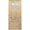 Межкомнатная дверь массив дуба без сучка Дверцов Граттери ПО-2-1 остеклённая