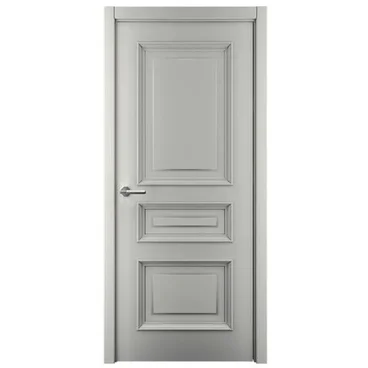 Межкомнатная дверь эмаль Багет 3 серая глухая