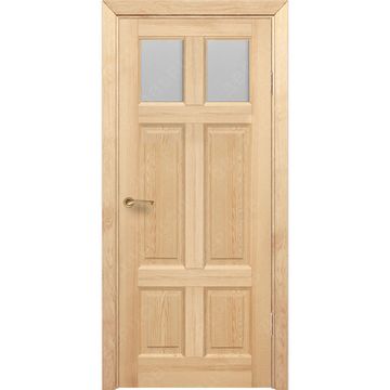 Межкомнатная дверь массив сосны Дверцов Граттери ПО-2/1 под остекление