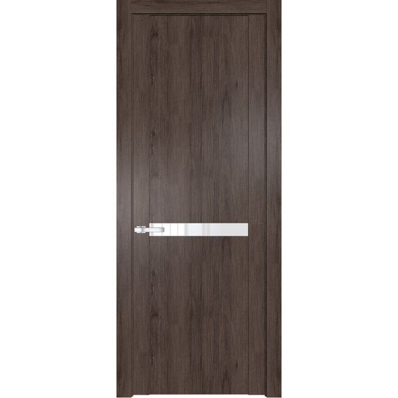 Межкомнатная дверь 1.4N дуб тобакко остеклённая