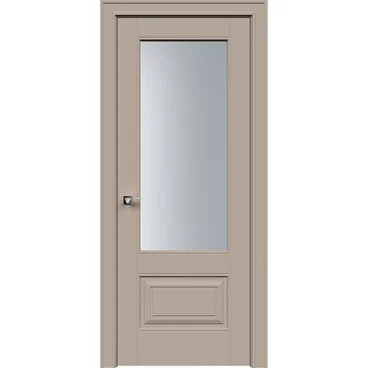 Межкомнатная дверь эмаль Дельта 2 капучино со стеклом