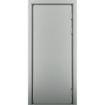 Маятниковая влагостойкая дверь Poseidon серая RAL 7035 глухая