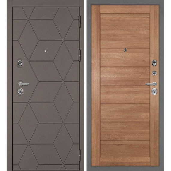 Входная дверь Тетра-181 панель сборная миндаль