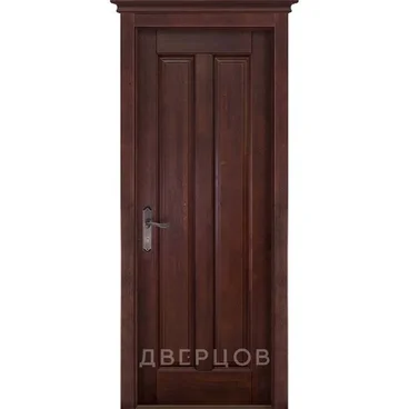 Межкомнатная дверь массив ольхи ОКА Сорренто махагон глухая