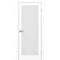 Межкомнатная дверь экошпон Турин 543.2 белый снежный остеклённая
