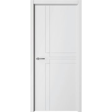 Межкомнатная дверь эмаль Геометрия 3 белая глухая