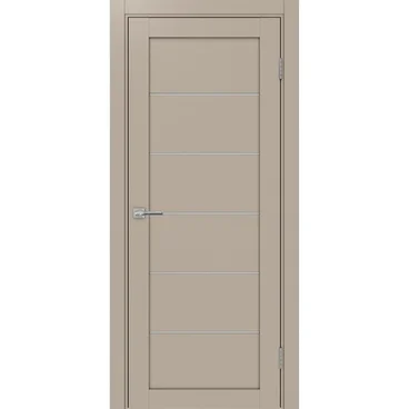 Межкомнатная дверь экошпон Турин 506.12 мокко остеклённая