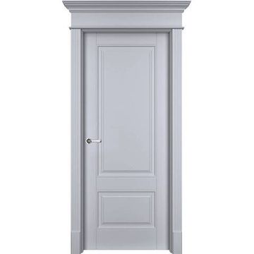 Межкомнатная дверь эмаль Оксфорд 2 RAL 7047 глухая