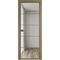 Алюминиевая межкомнатная дверь 5AХ шампань остеклённая