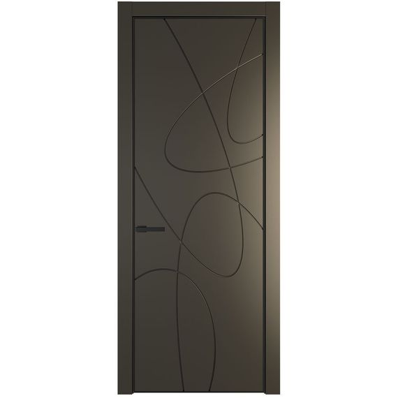 Межкомнатная дверь 6PA перламутр бронза глухая