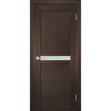 Межкомнатная дверь экошпон Мариам Техно-703 венге стекло сатинат белый