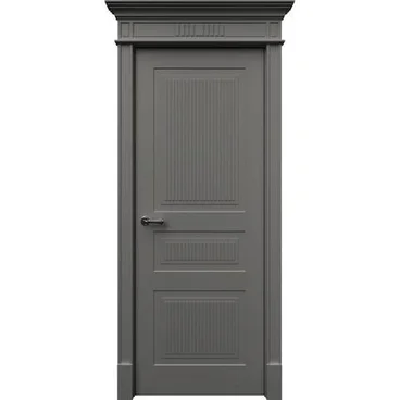 Межкомнатная дверь эмаль Рим 3 серая глухая