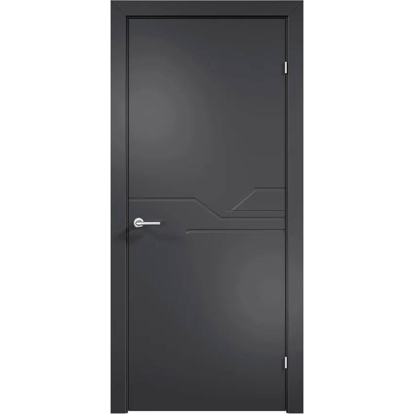 Фото межкомнатной двери эмаль Дверцов Тиволи 4 RAL 9004 глухая