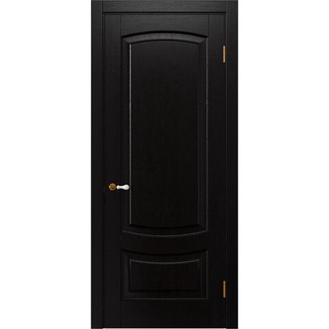 Межкомнатная дверь массив дуба Alvero Алина венге глухая