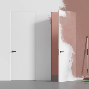 Комплект скрытой двери эконом кромка ABS с коробом, петлями и замком