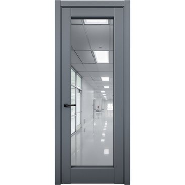 Межкомнатная дверь Кобальт 42 антрацит с зеркалом