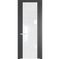 Межкомнатная дверь 1.7P графит остеклённая
