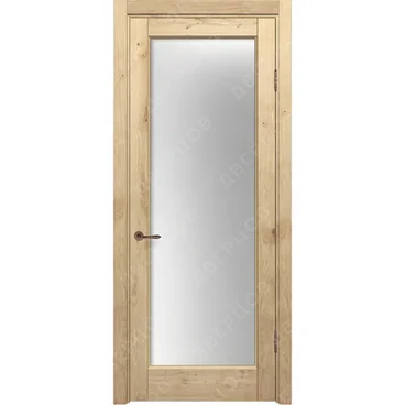 Межкомнатная дверь массив дуба с сучком Дверцов Кастро остеклённая