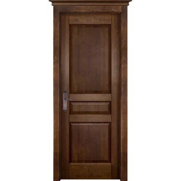 Межкомнатная дверь массив ольхи ОКА Валенсия античный орех глухая