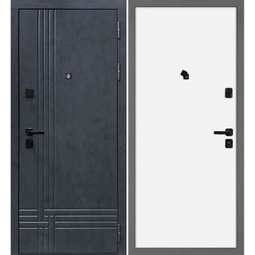 Входная дверь Осло бетон антрацит панель МДФ под покраску