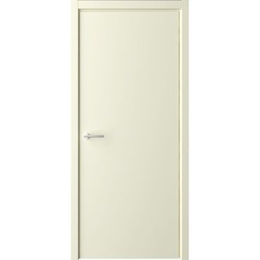 Межкомнатная дверь эмаль Геометрия 1 слоновая кость глухая