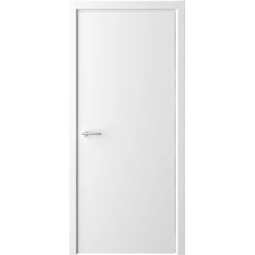 Межкомнатная дверь эмаль Флэт белая глухая