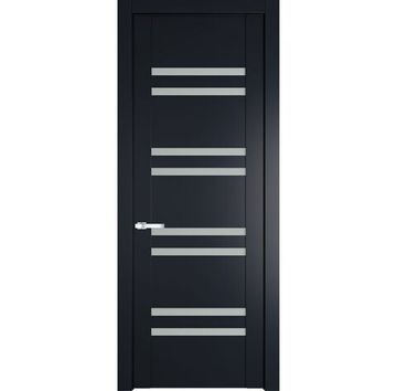 Межкомнатная дверь 1.6P нэви блу остеклённая