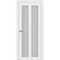 Межкомнатная дверь экошпон Турин 521.22 белый лёд остеклённая