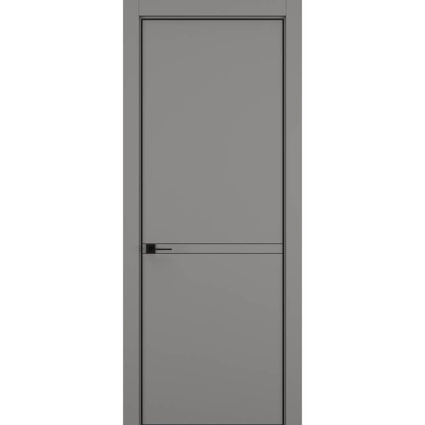 Фото межкомнатной двери керамик MN 3 серый глухая