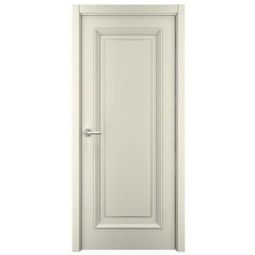 Межкомнатная дверь эмаль Багет 1 латте глухая