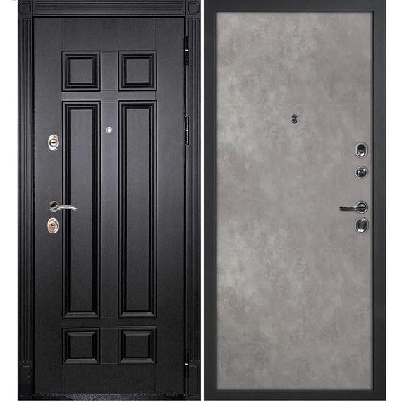 Входная дверь Гера 2 венге панель гладкая бетон