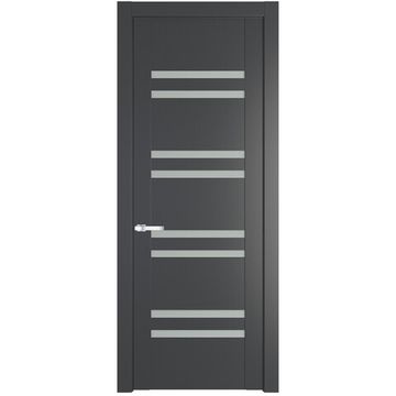 Межкомнатная дверь 1.6P графит остеклённая