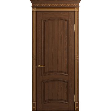 Межкомнатная дверь массив ясеня Viporte Бристоль кофе глухая