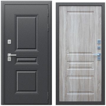 Входная уличная дверь Диксон дуб сонома светлый внутри