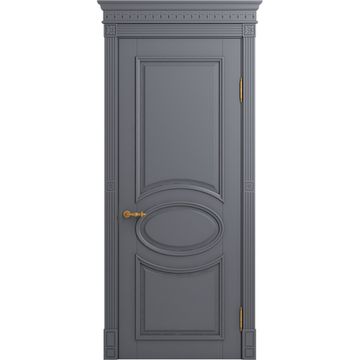 Межкомнатная дверь массив бука Viporte Лацио тауп глухая