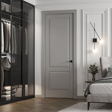 Межкомнатная дверь керамик NC 9 серый глухая