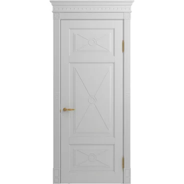 Межкомнатная дверь массив дуба селект Viporte Марсель 4 бьянко чиаро глухая