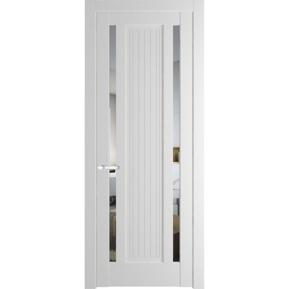 Межкомнатная дверь 3.5.1PM крем вайт остеклённая