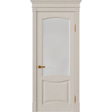 Межкомнатная дверь массив дуба Viporte Классика 2 мускато остеклённая