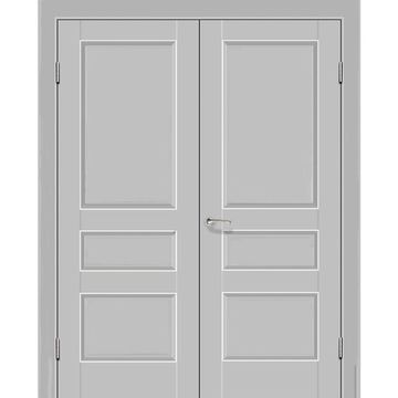 Двустворчатая распашная дверь Кобальт 27 манхэттен глухая