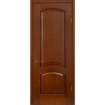 Межкомнатная дверь шпон Леон М тёмный анегри глухая