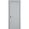 Фото межкомнатной двери керамик FL 4 шеллак серый глухая
