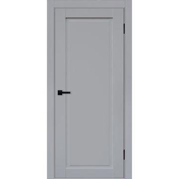 Межкомнатная дверь эмалит Классик 1 светло-серый глухая
