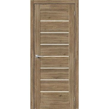 Межкомнатная дверь экошпон Bravo Порта-22 original oak остеклённая