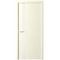 Фото межкомнатная дверь эмаль Геометрия 5 слоновая кость стекло белое