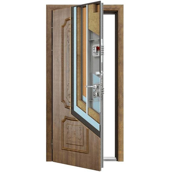 Входная стальная дверь Torex Ultimatum MP медь KB-9 орех грецкий